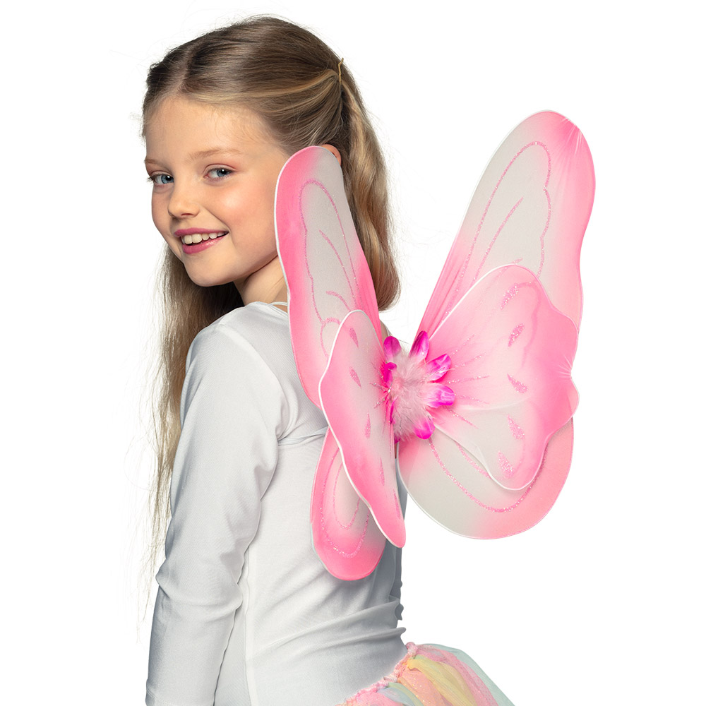 Vleugels Iris roze (40 x 44 cm)