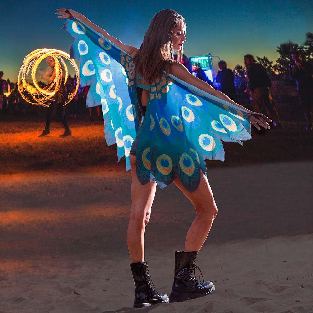 Vleugels Pauw (115 x 155 cm)