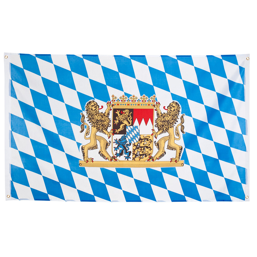 St. Polyester vlag Beieren (90 x 150 cm)