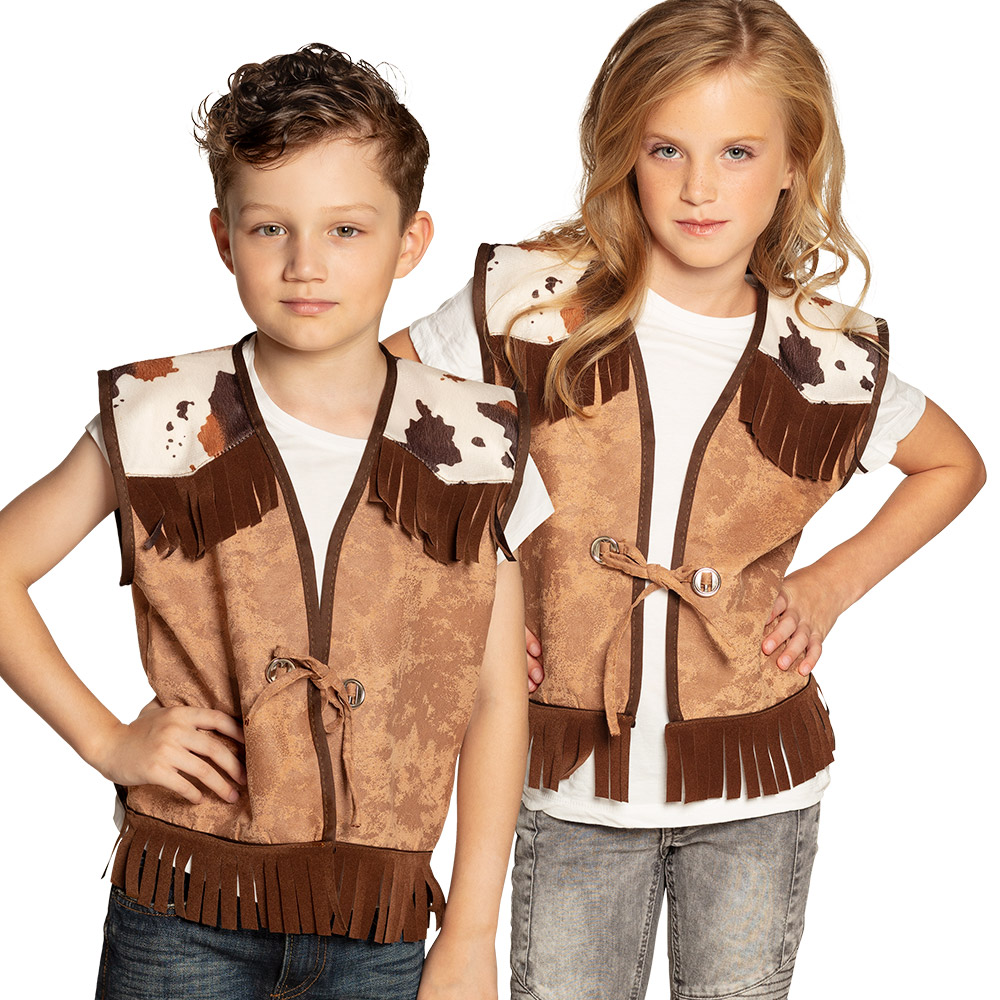 Kindergilet Western camel (4-6 jaar)