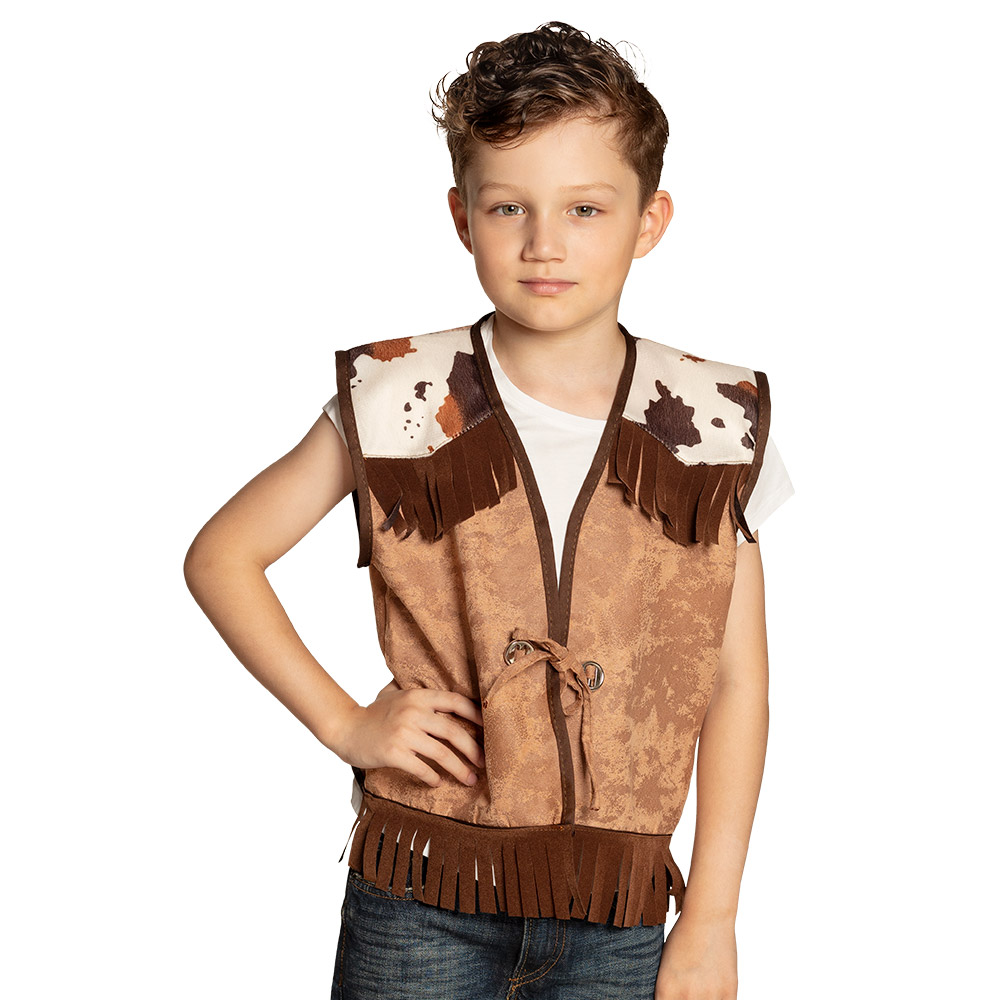 Kindergilet Western camel (4-6 jaar)