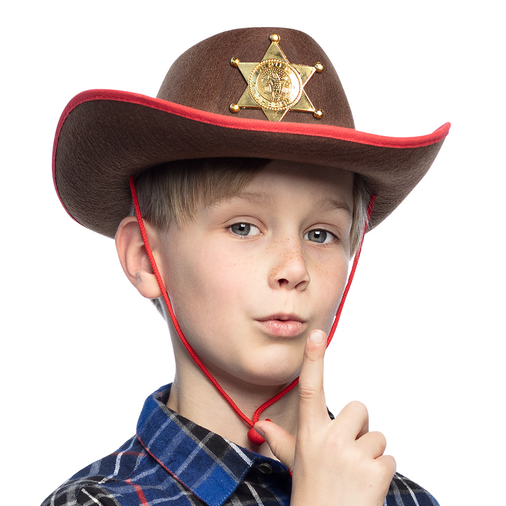 Cowboyhoed kind Rookie sheriff