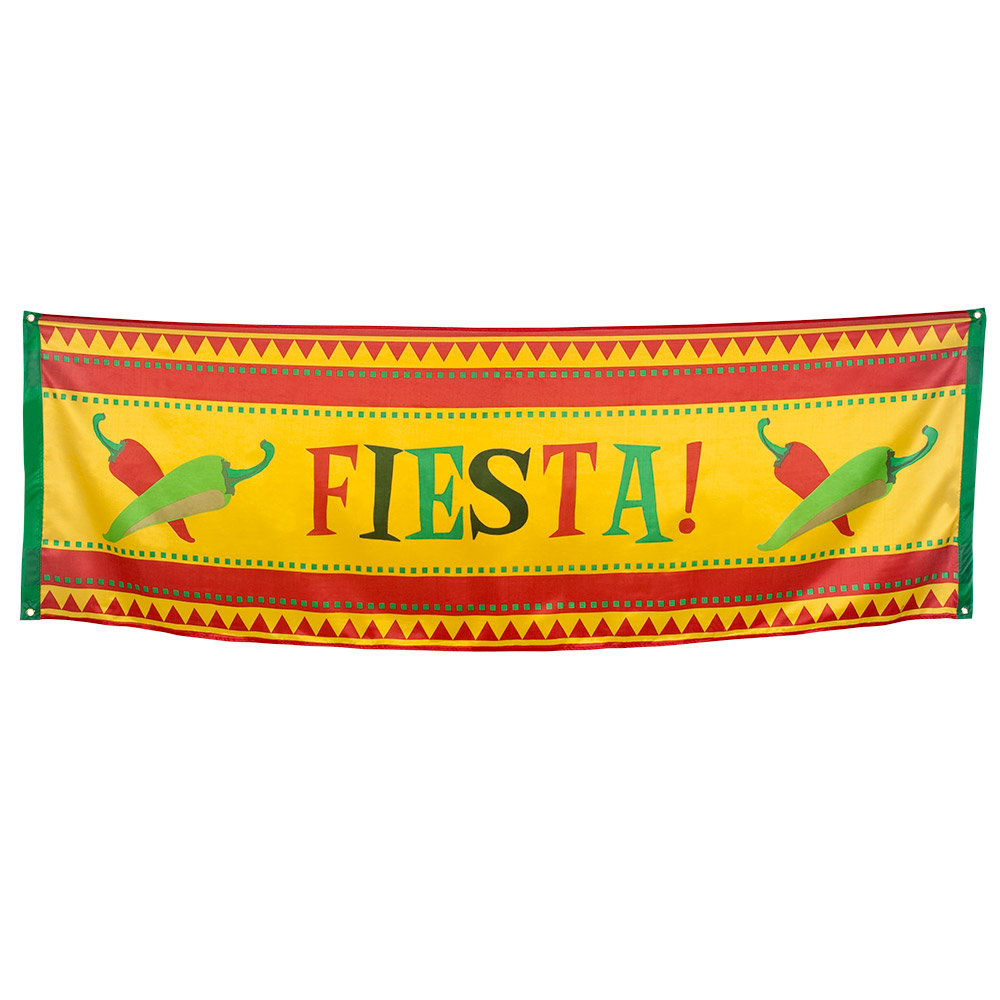 Polyester banner 'Fiesta!' (74 x 220 cm)