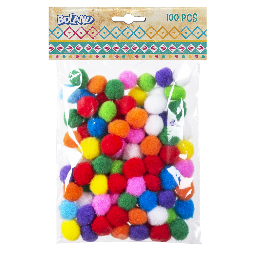 Set 100 knutselballetjes (2 cm)