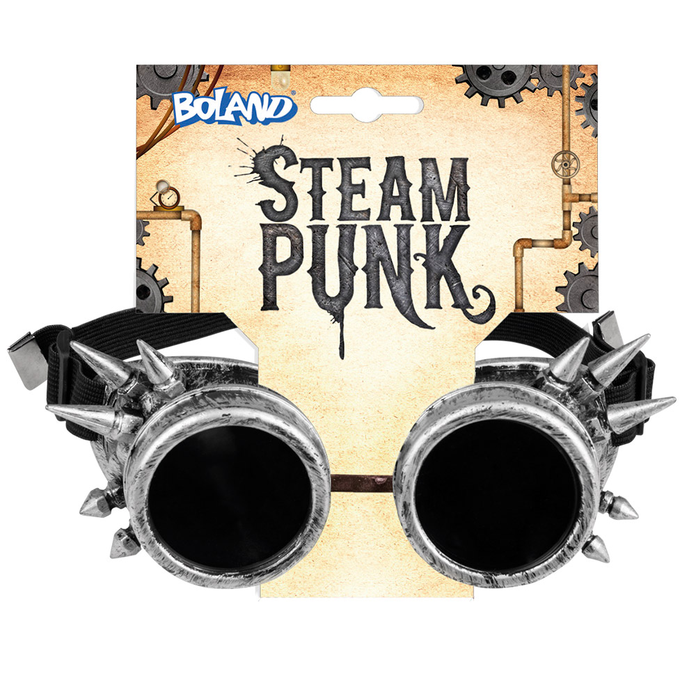 Partybril Cyberpunk zilver