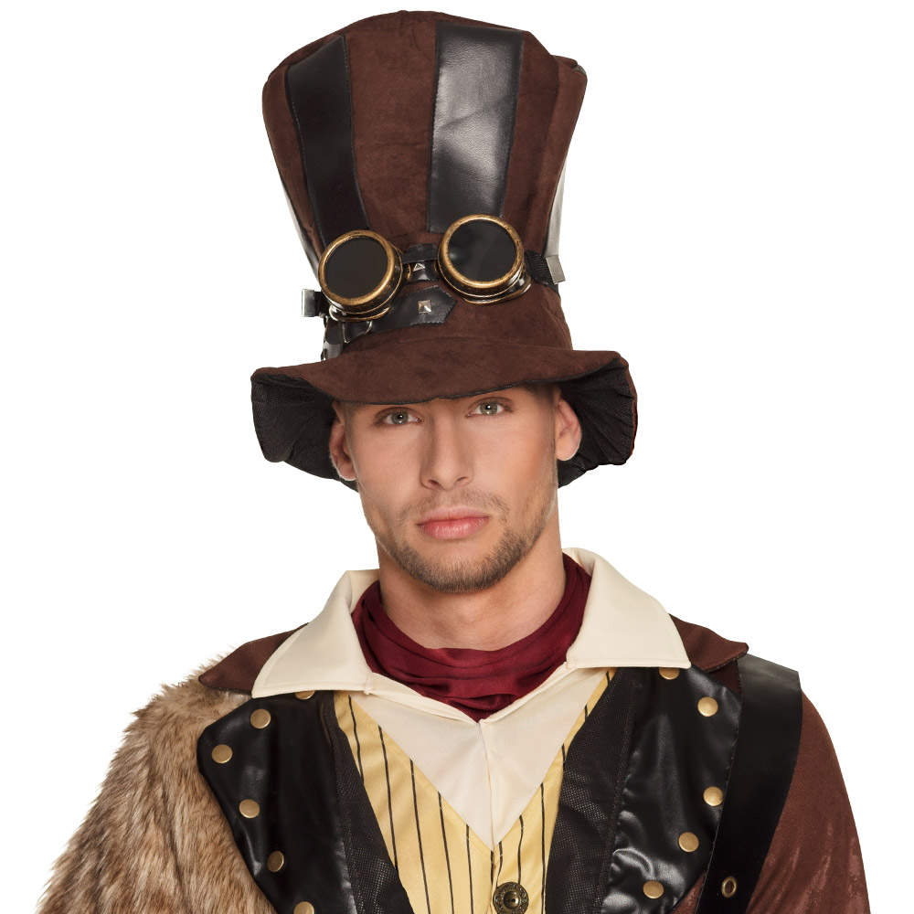 Hoed Starepunk met partybril