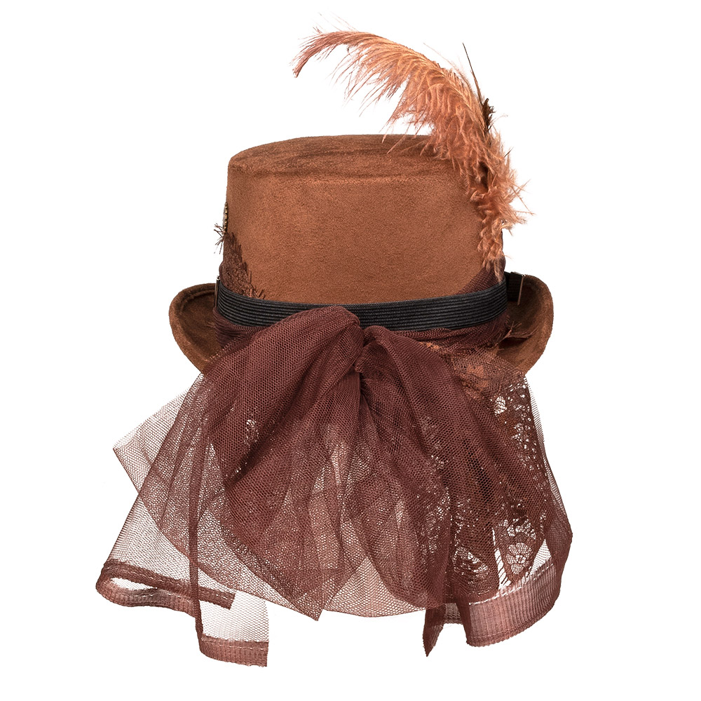 Hoed Specspunk deluxe met partybril (high quality)