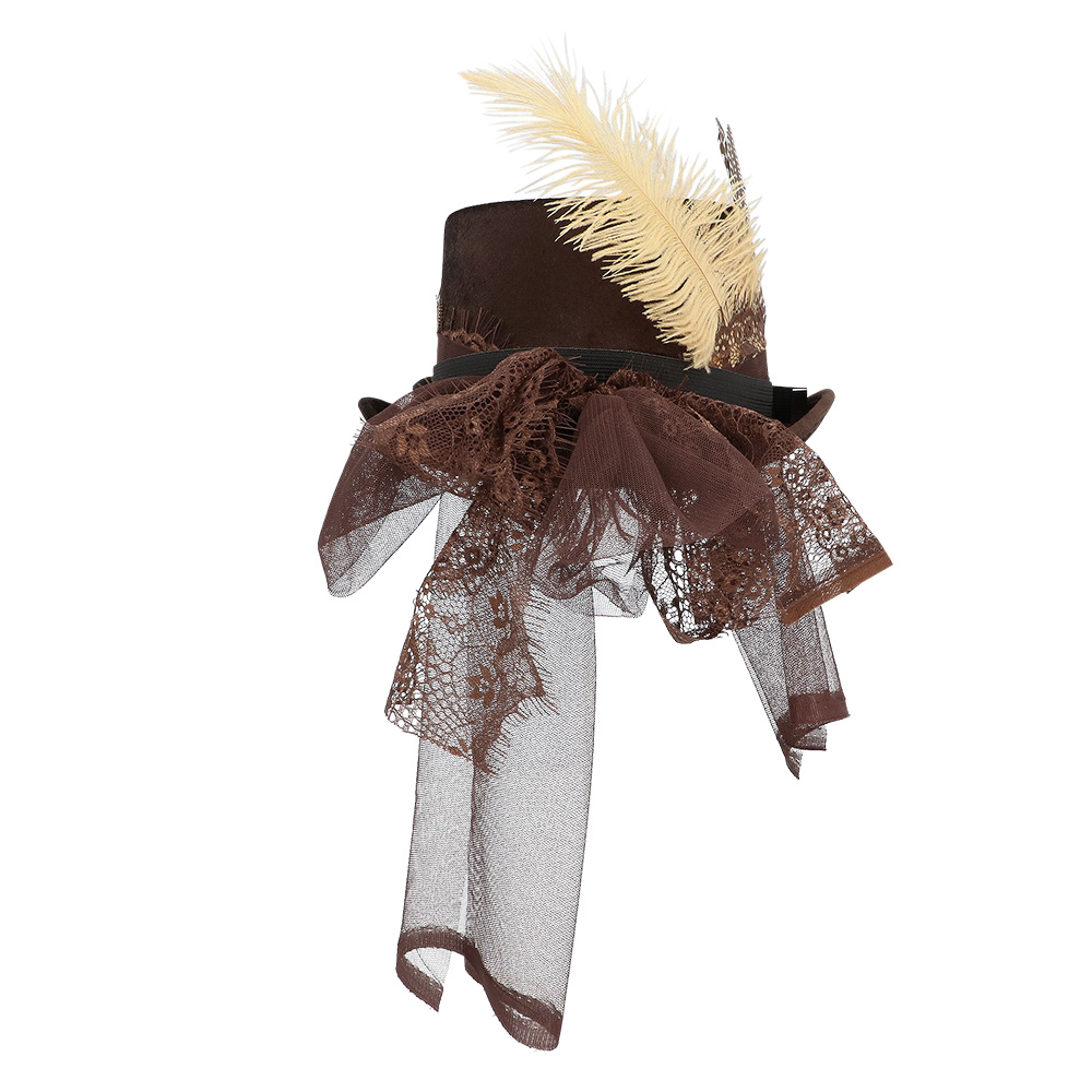 Hoed Specspunk deluxe met partybril (high quality)