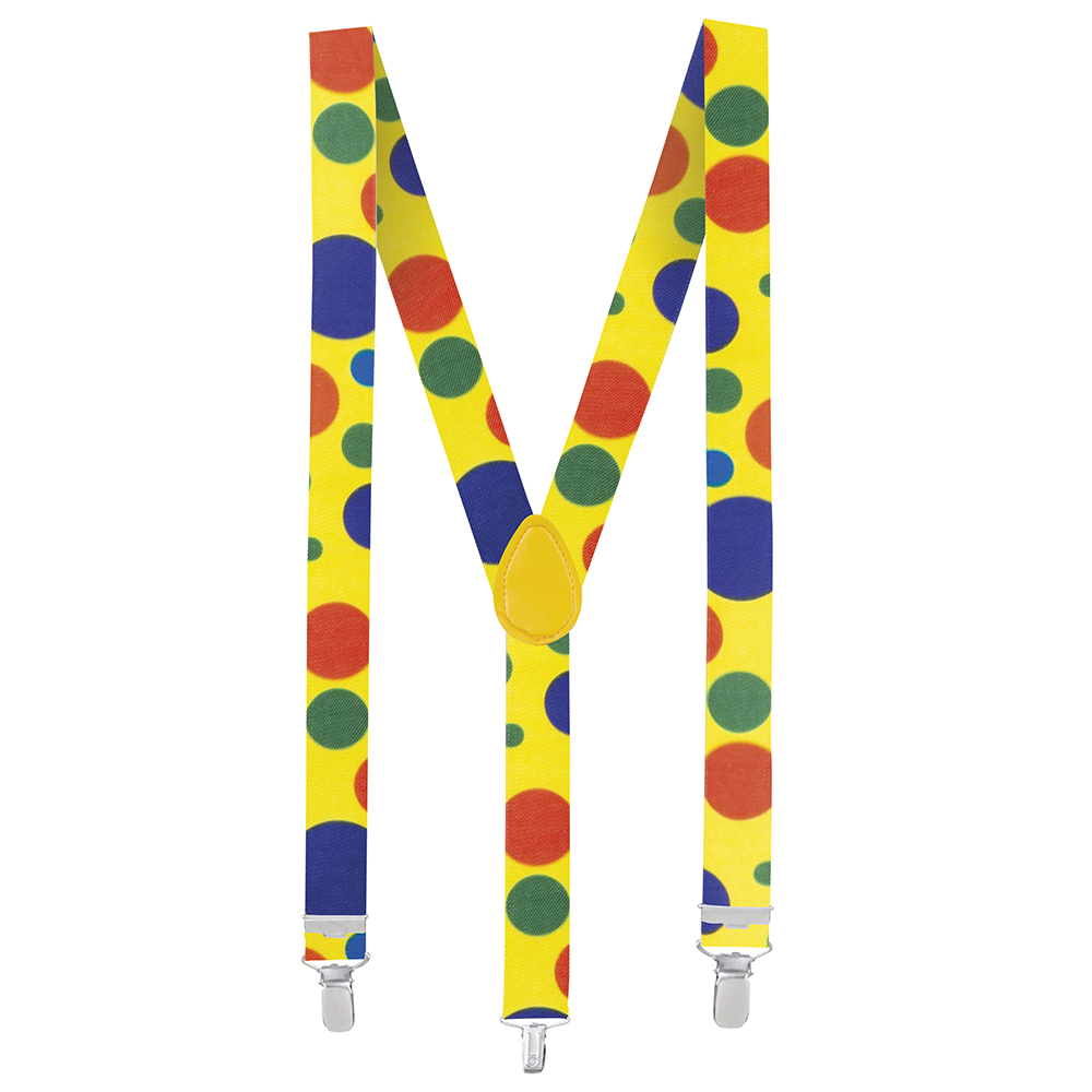 Set Clown (clownsneus, vlinderstrik en bretels)