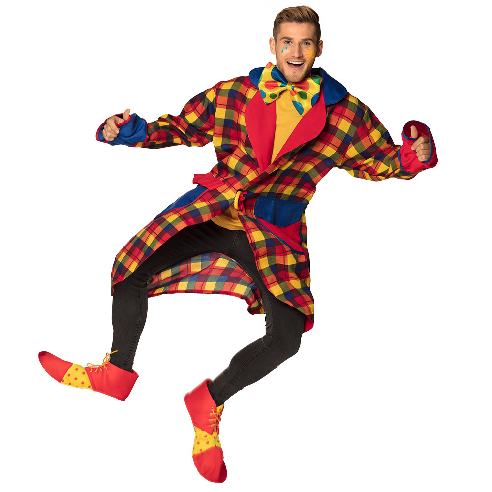 Grote vlinderstrik Clown (15 x 21 cm)