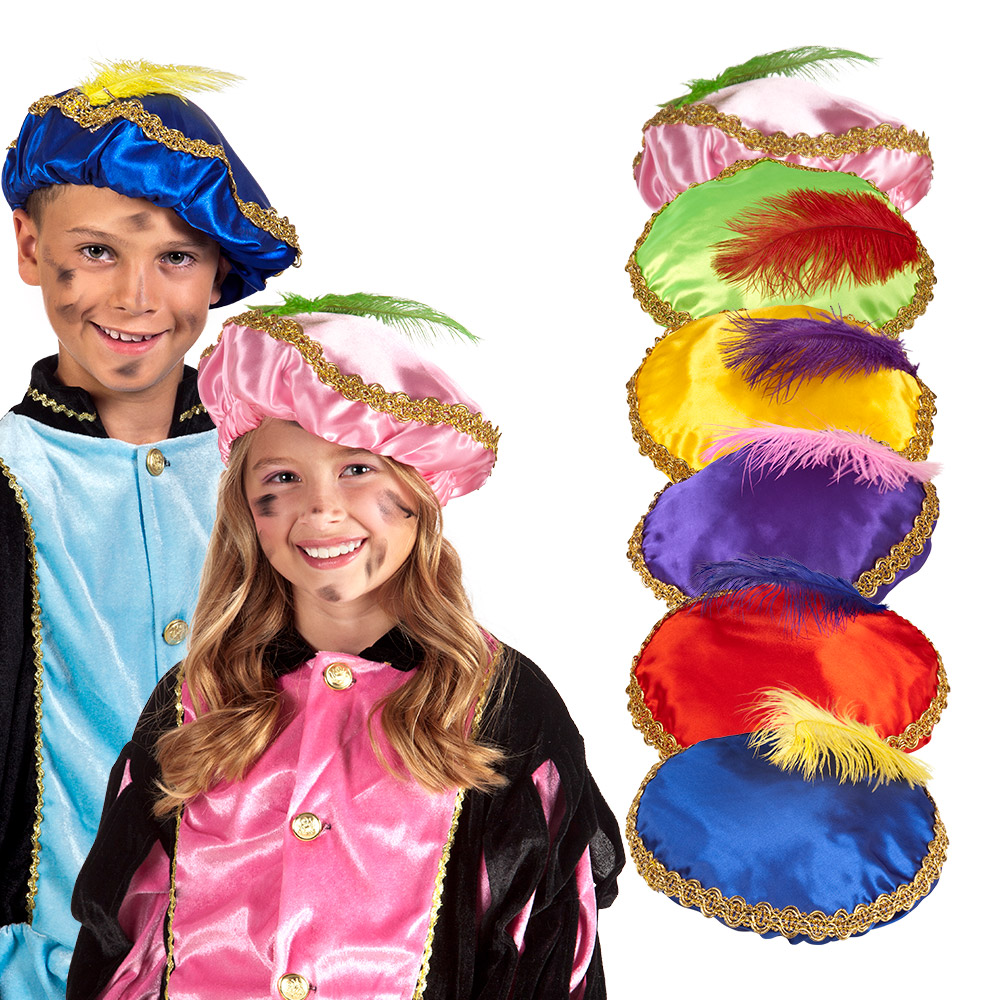 Baret Piet 6 kleuren ass.