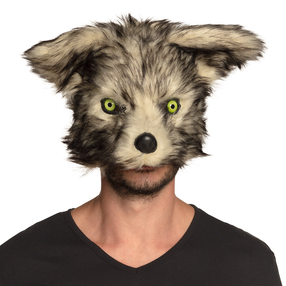 St. Pluchen halfmasker Weerwolf