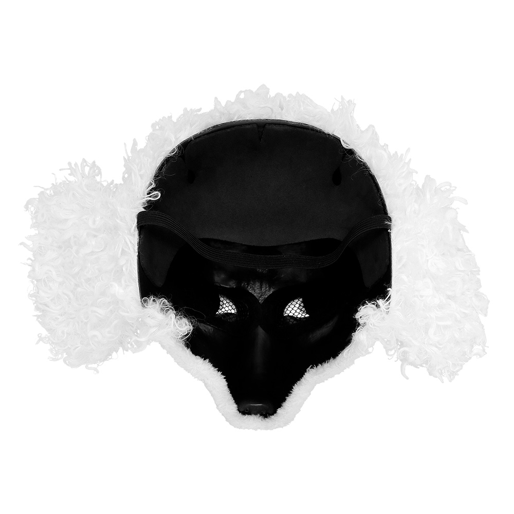 Pluchen halfmasker Poedel