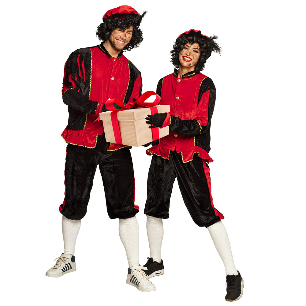 St. Volwassenenkostuum Piet rood (XXL)