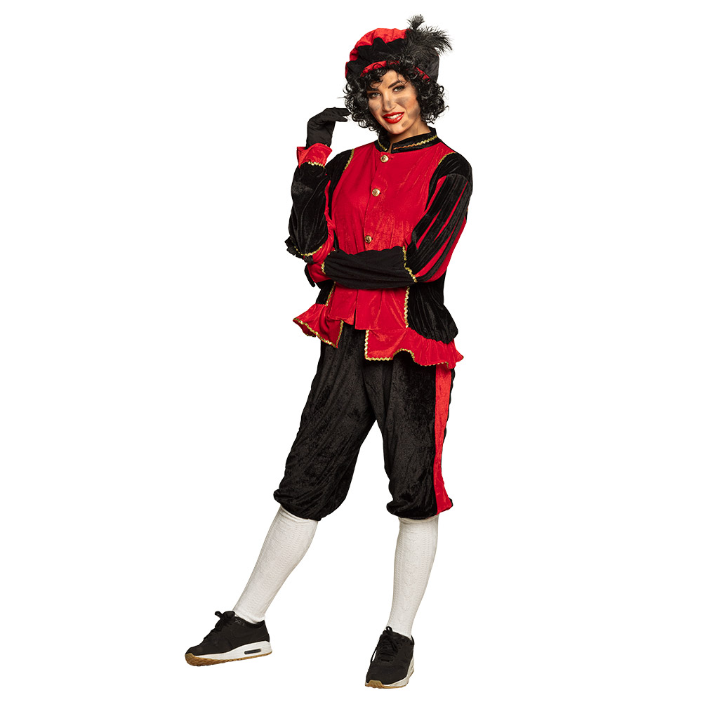 St. Volwassenenkostuum Piet rood (XXL)