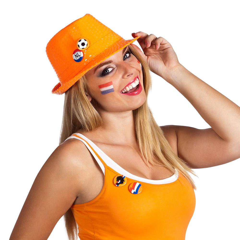 Set 4 buttons Nederland (Ø 3 cm)