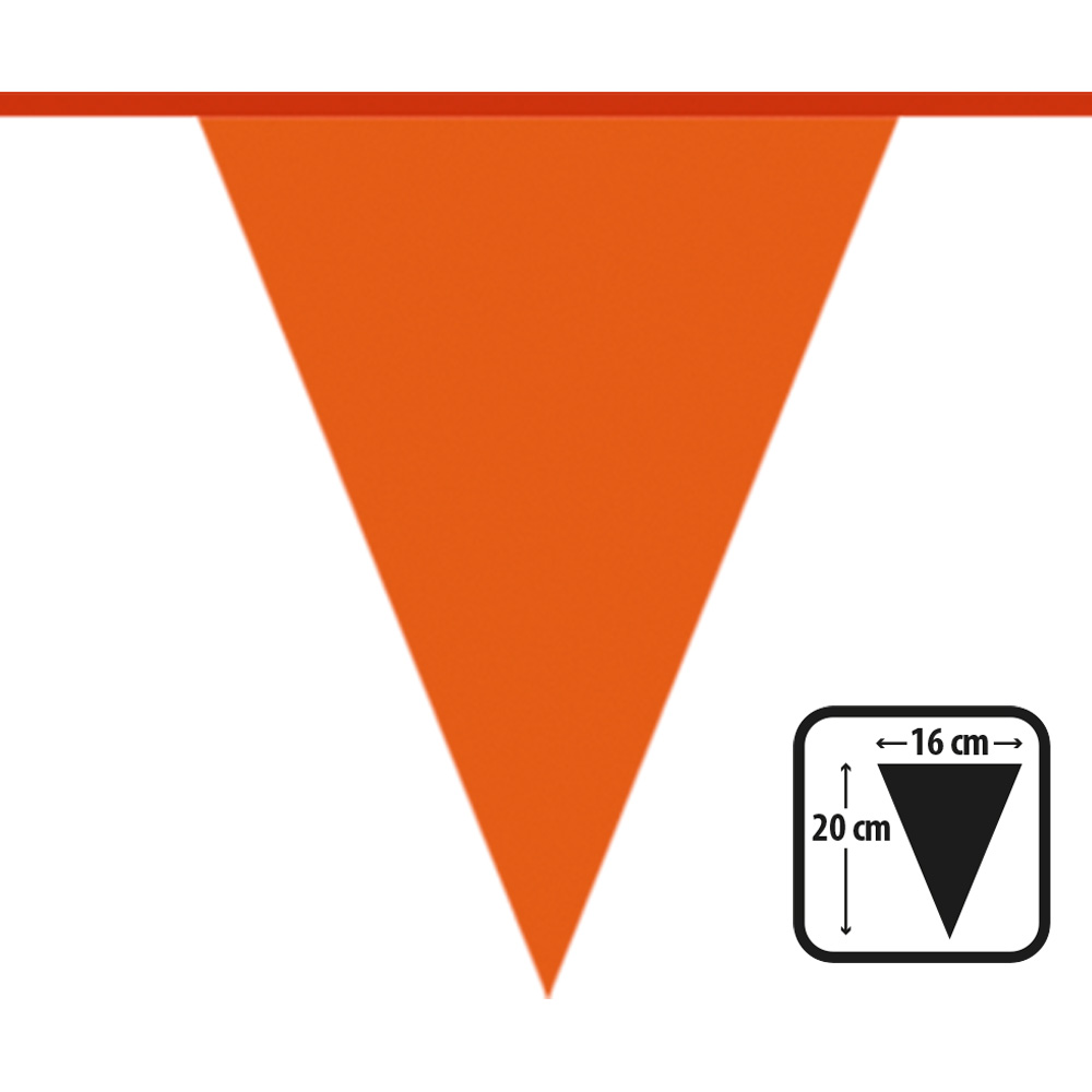 St. PE vlaggenlijn oranje (20 x 16 cm)(10 m)