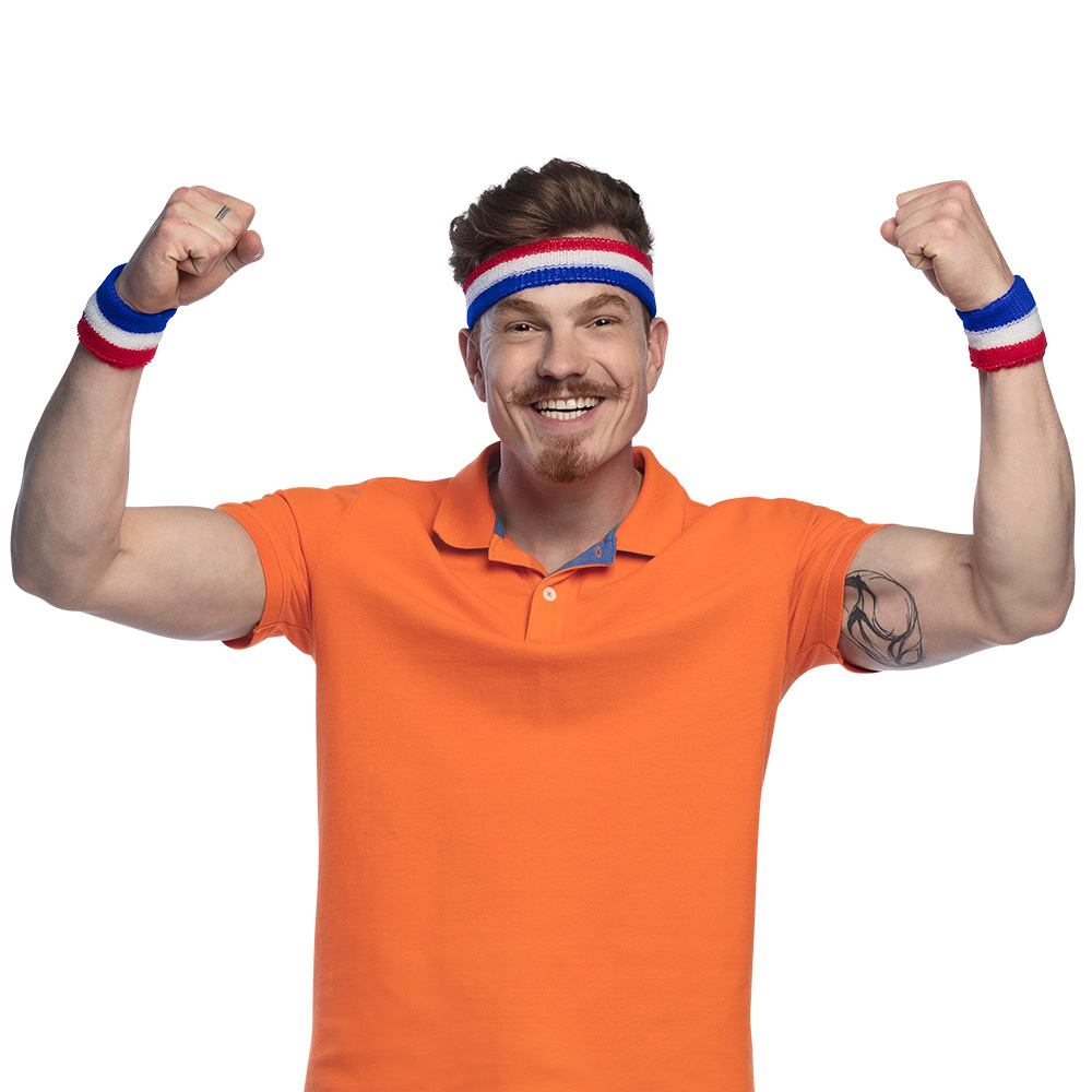 Set 3 zweetbandjes Nederland