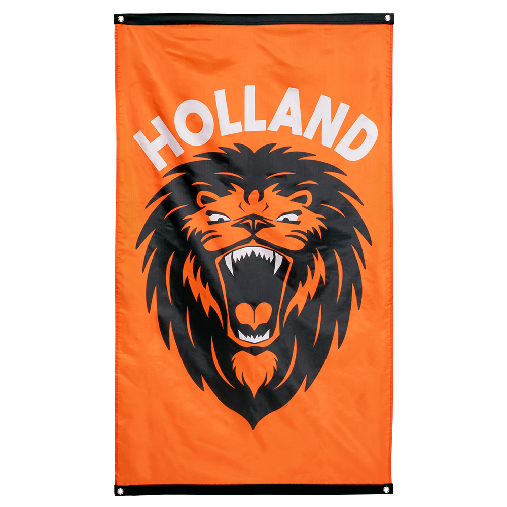St. Polyester vlag brullende leeuw 'Holland' (90 x 150 cm)