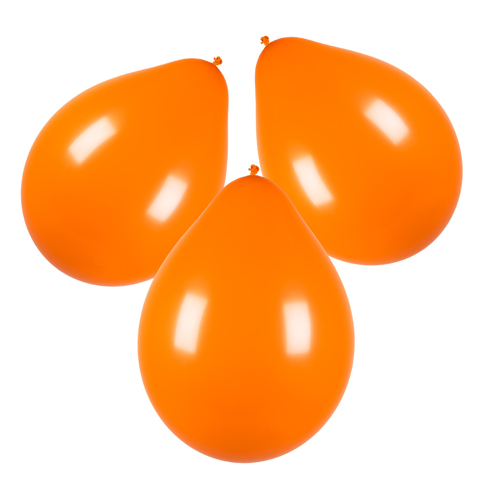 Set 10 Latex ballonnen oranje (30 cm)