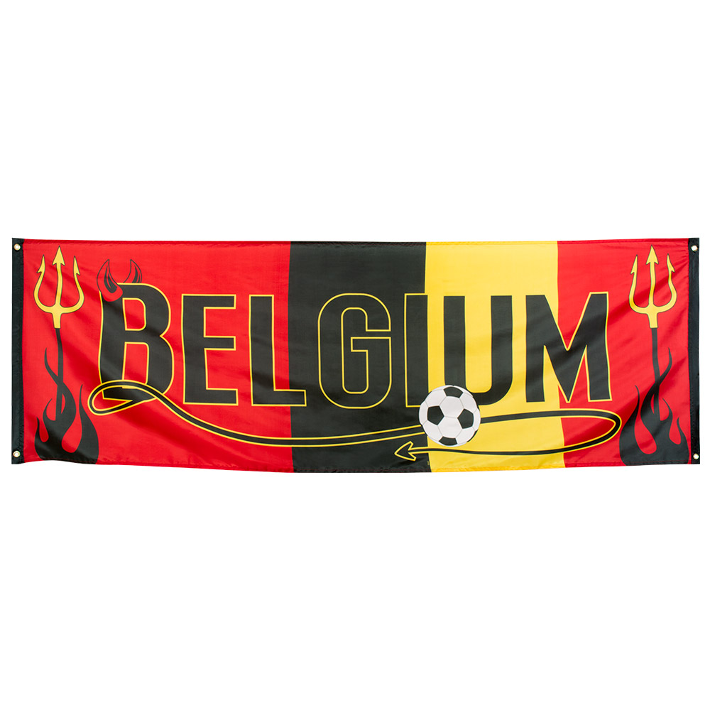St. Polyester banner 'Belgium' (74 x 220 cm)