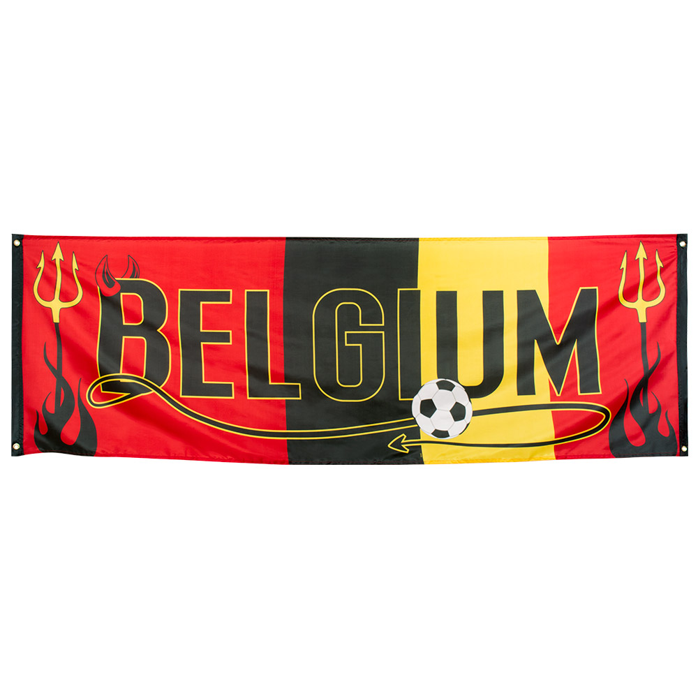 Polyester banner 'Belgium' (74 x 220 cm)