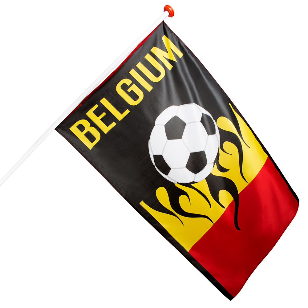 St. Polyester vlag 'Belgium' (90 x 150 cm)
