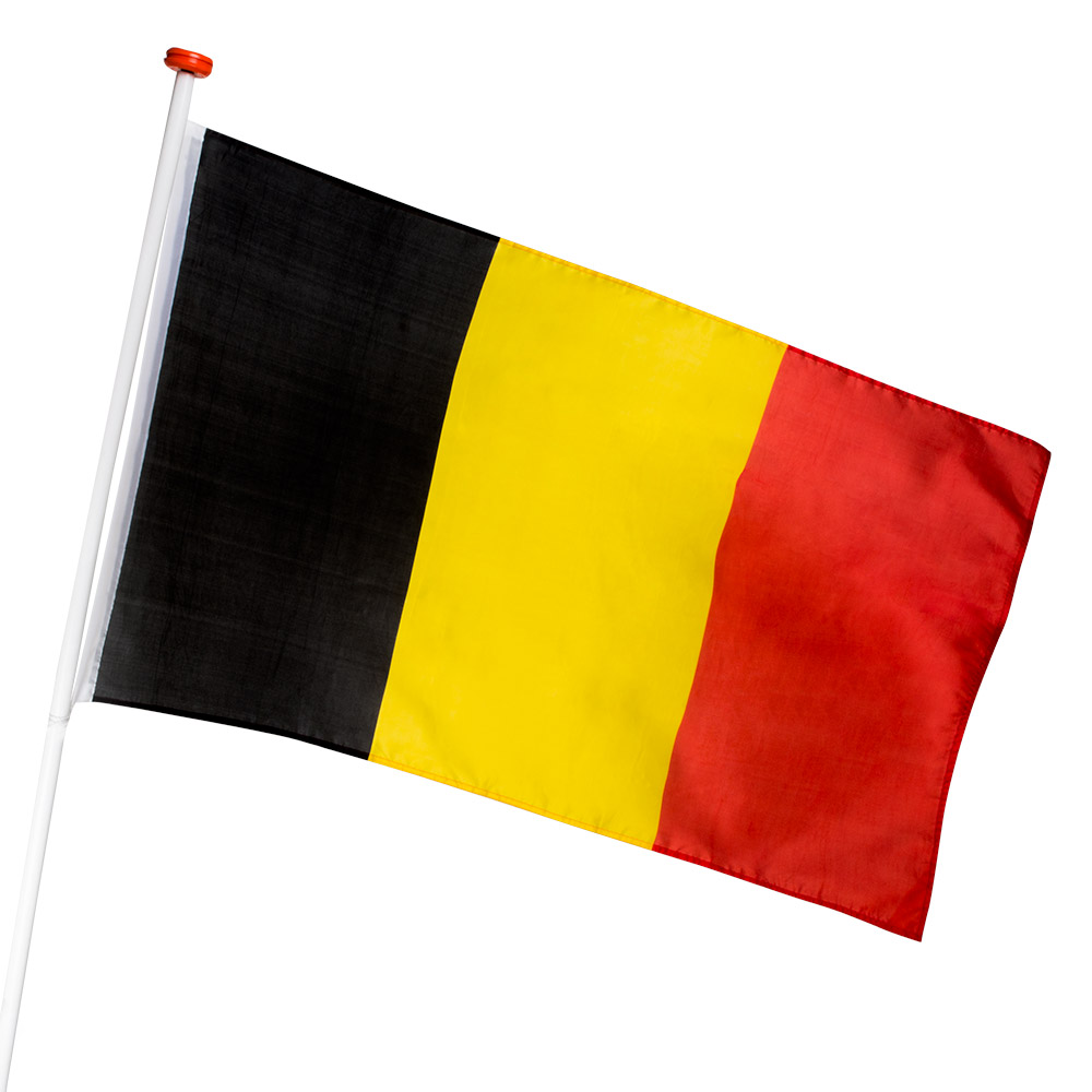 St. Polyester vlag België (90 x 150 cm)