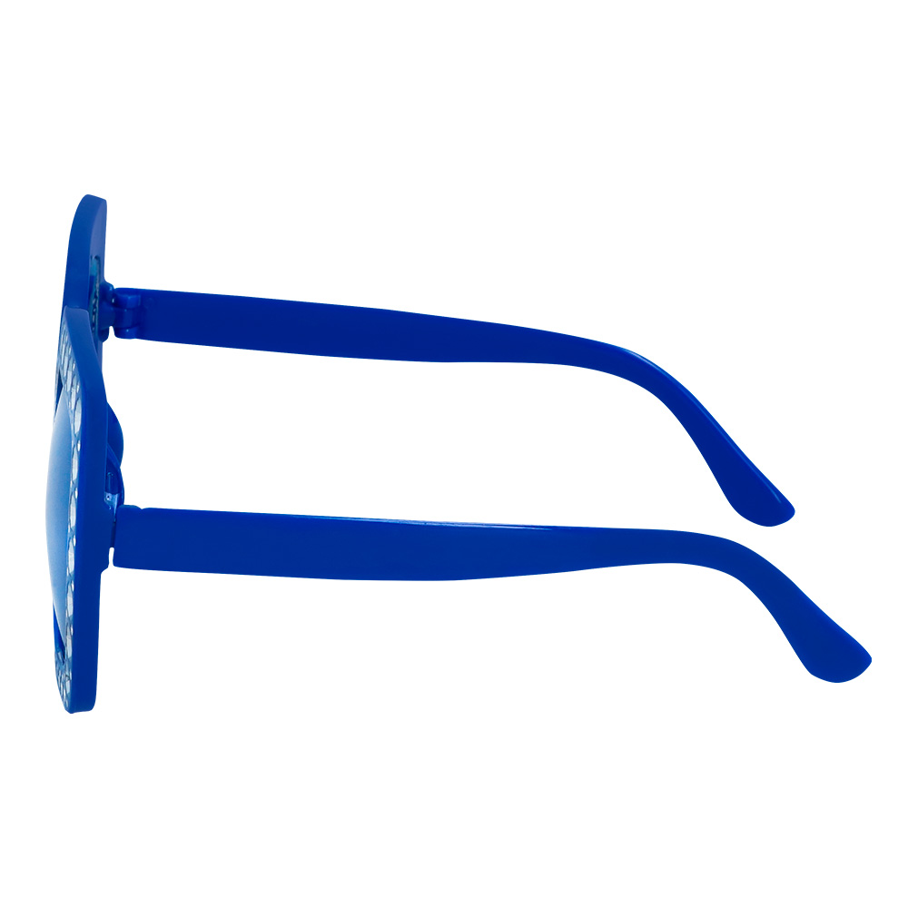 Partybril Bling bling blauw