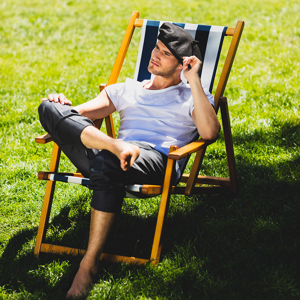 Baret Frankrijk zwart