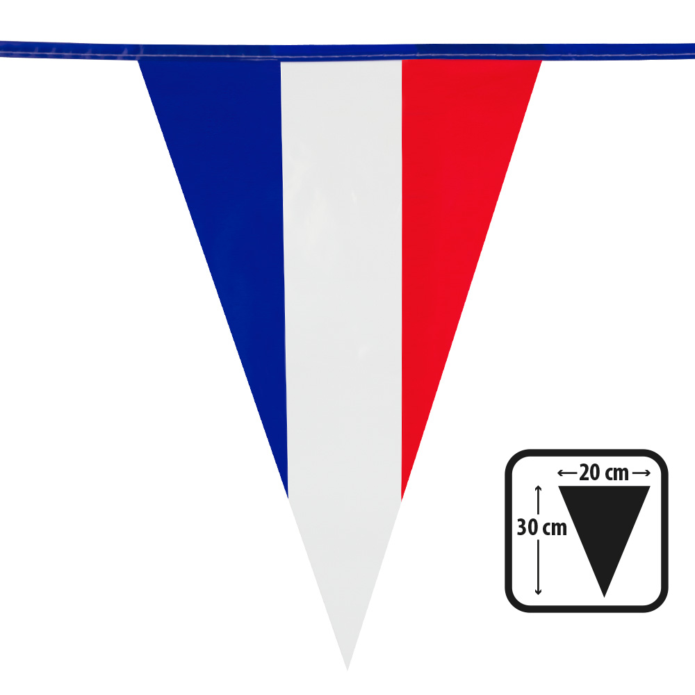 St. PE vlaggenlijn Frankrijk (30 x 20 cm)(10 m)