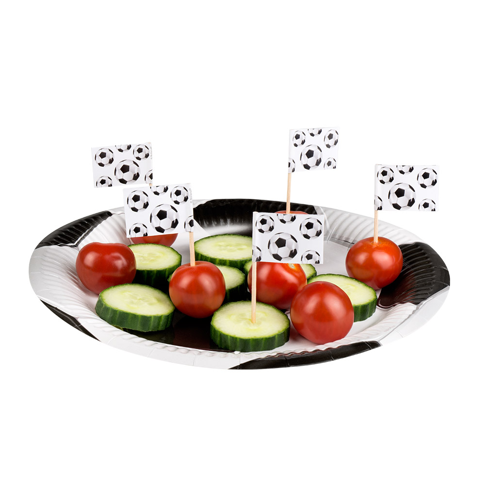 Set 24 Vlagprikkers Football (7 cm)