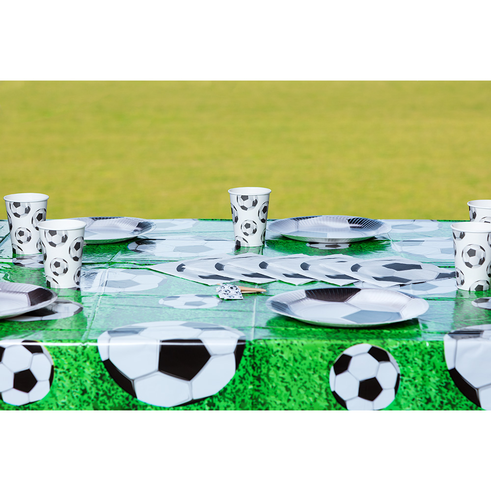 Set 10 papieren bekertjes Football (25 cl)