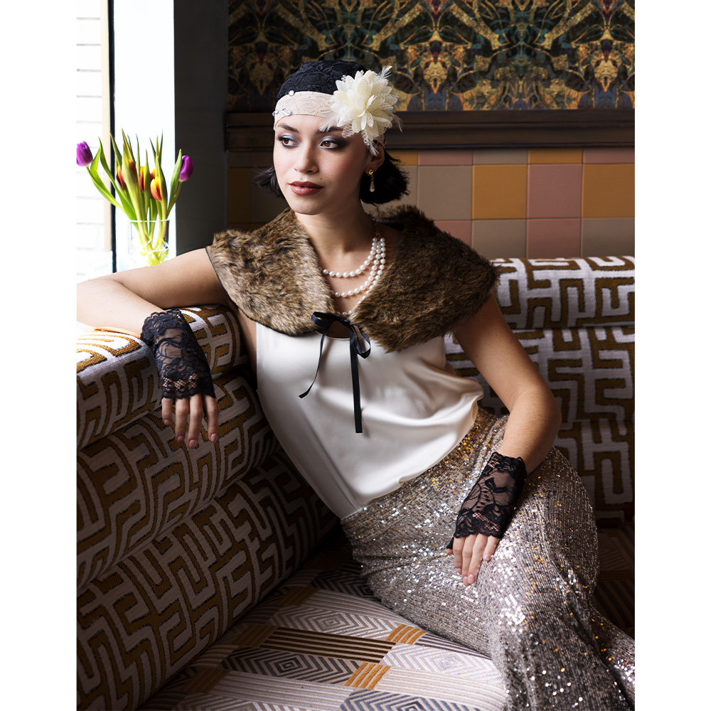 Set Charleston (muts en 2 handschoenen)