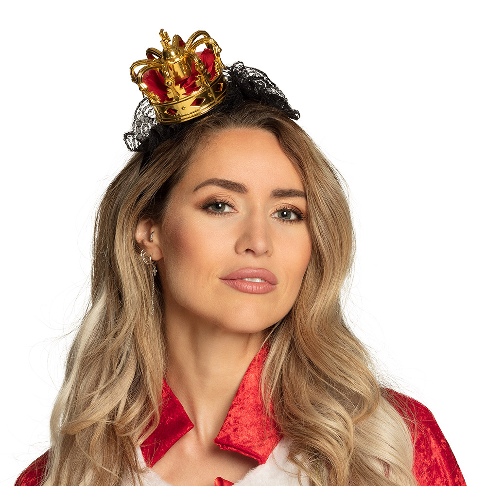Diadeem Koningin zwart