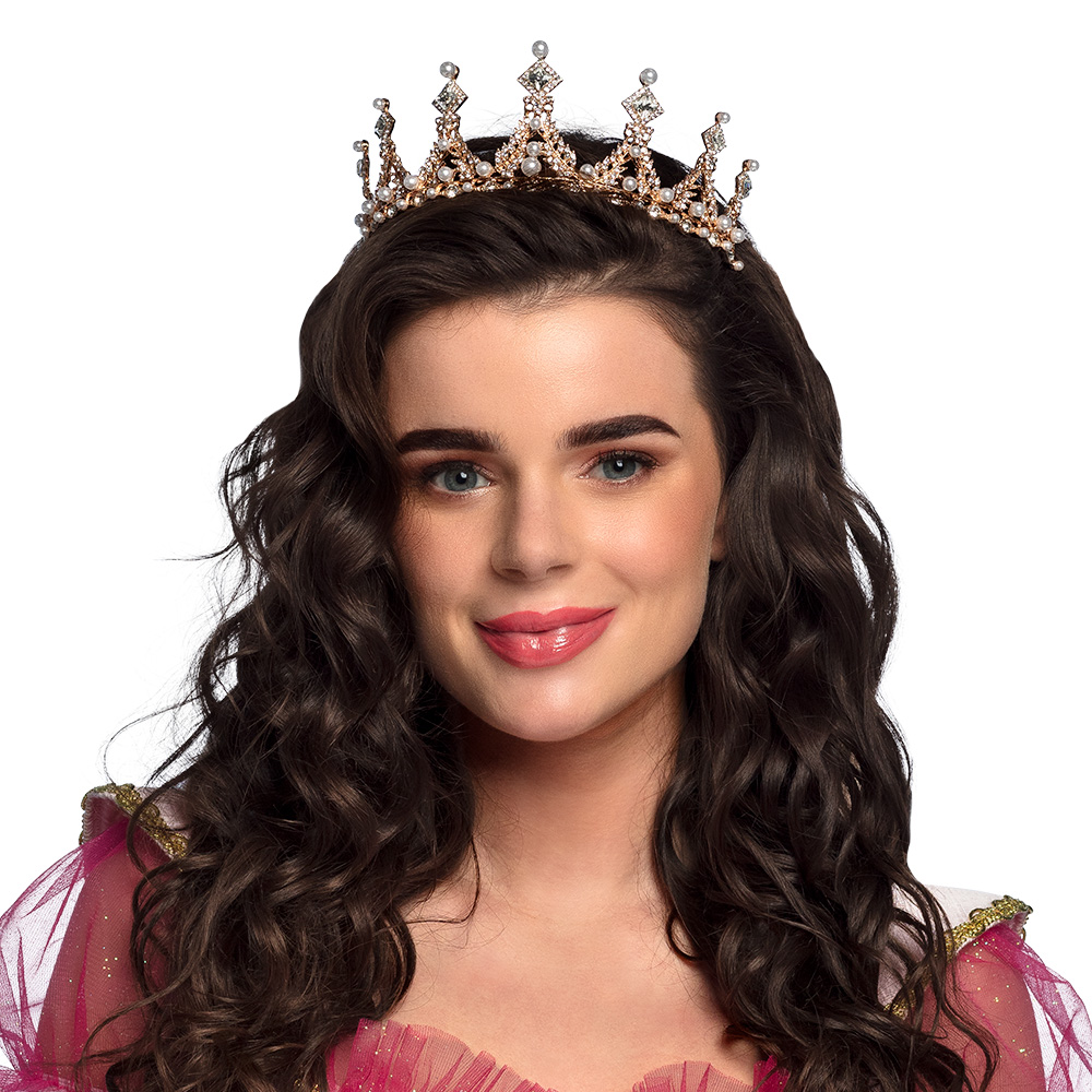 Metalen tiara Royal Elizabeth