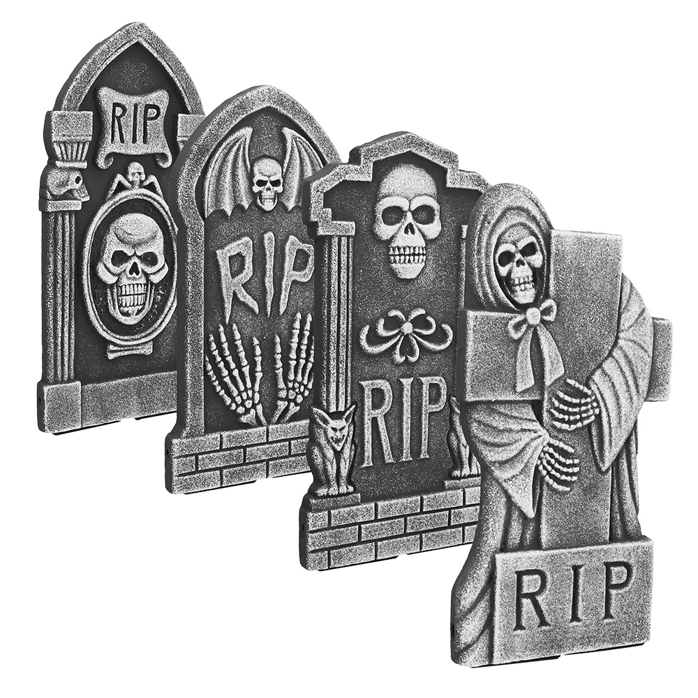 Grafsteen 'RIP' 4 ass. (41 x 20 cm)