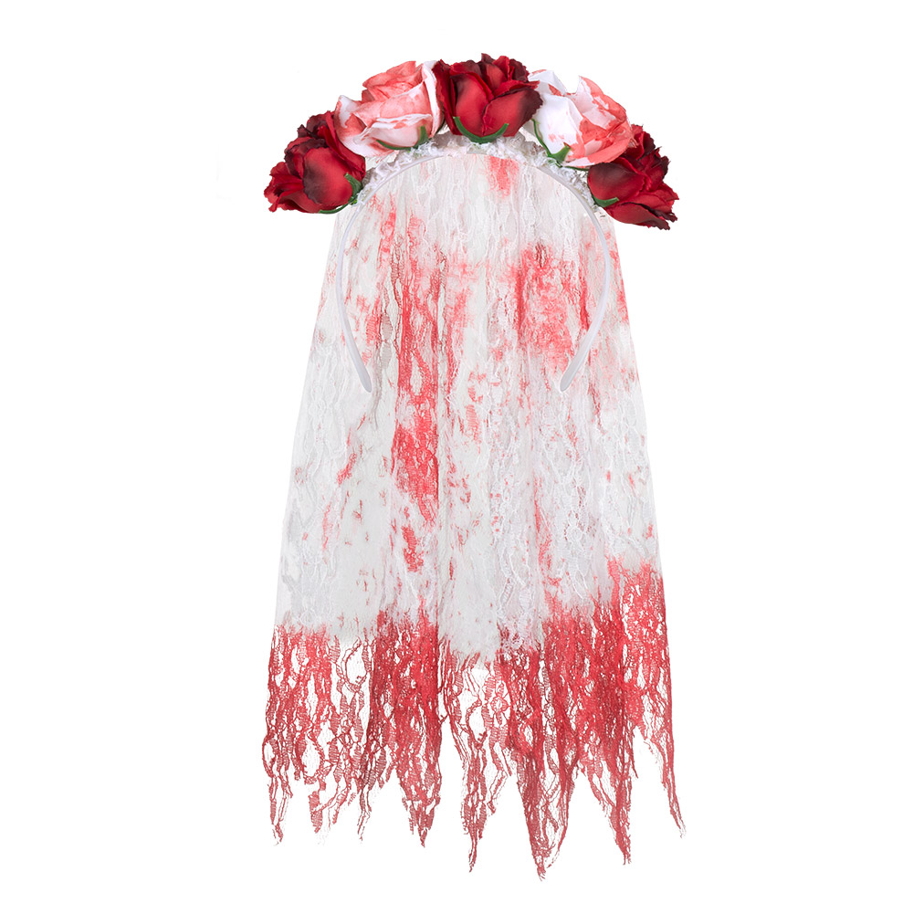 Diadeem Horror bride met sluier