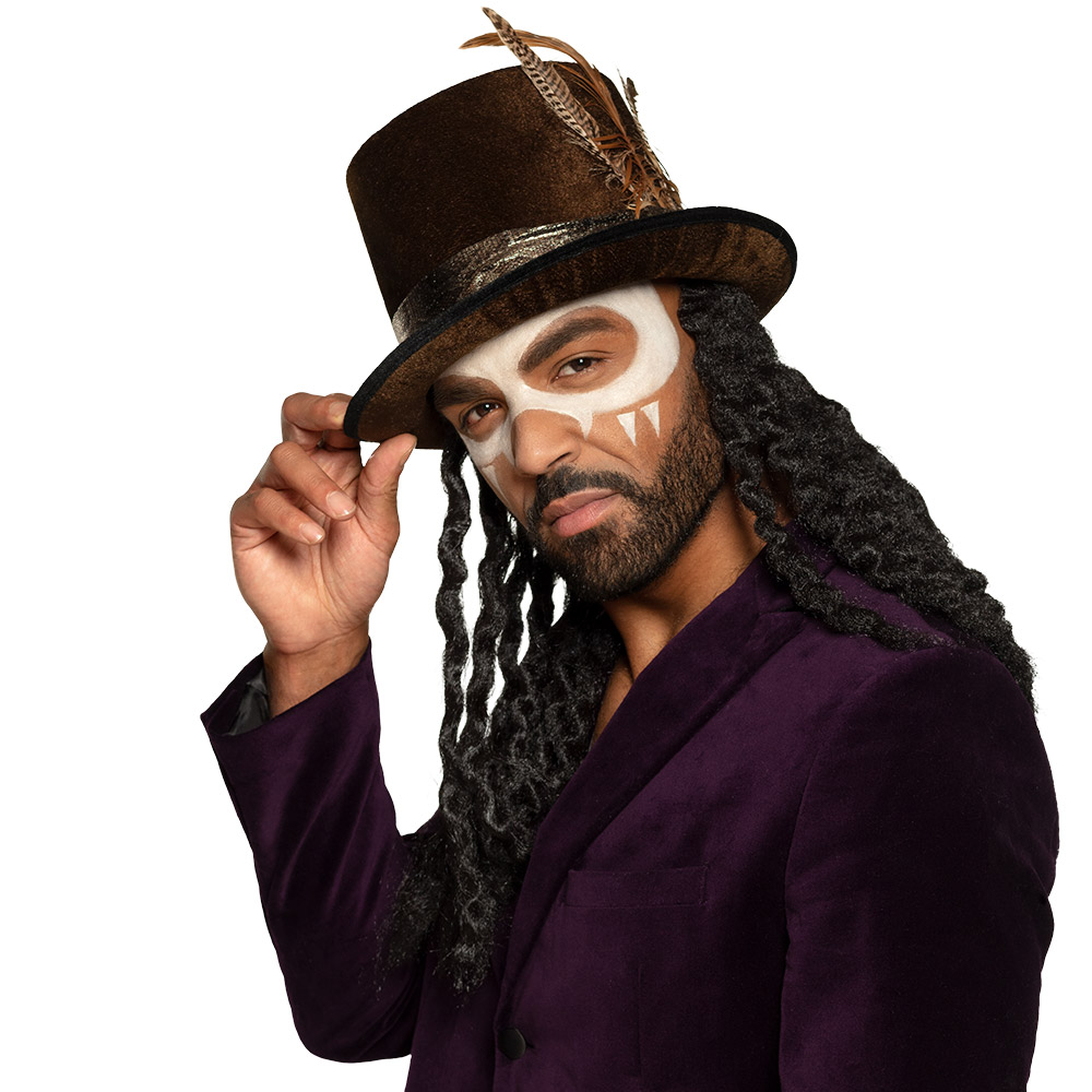 Hoed Voodoo Damballah met haar