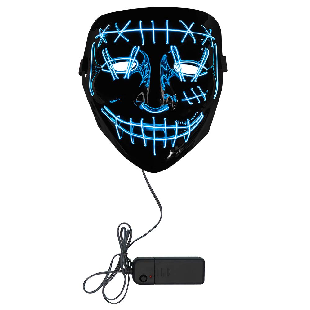 LED masker Killer smile blauw