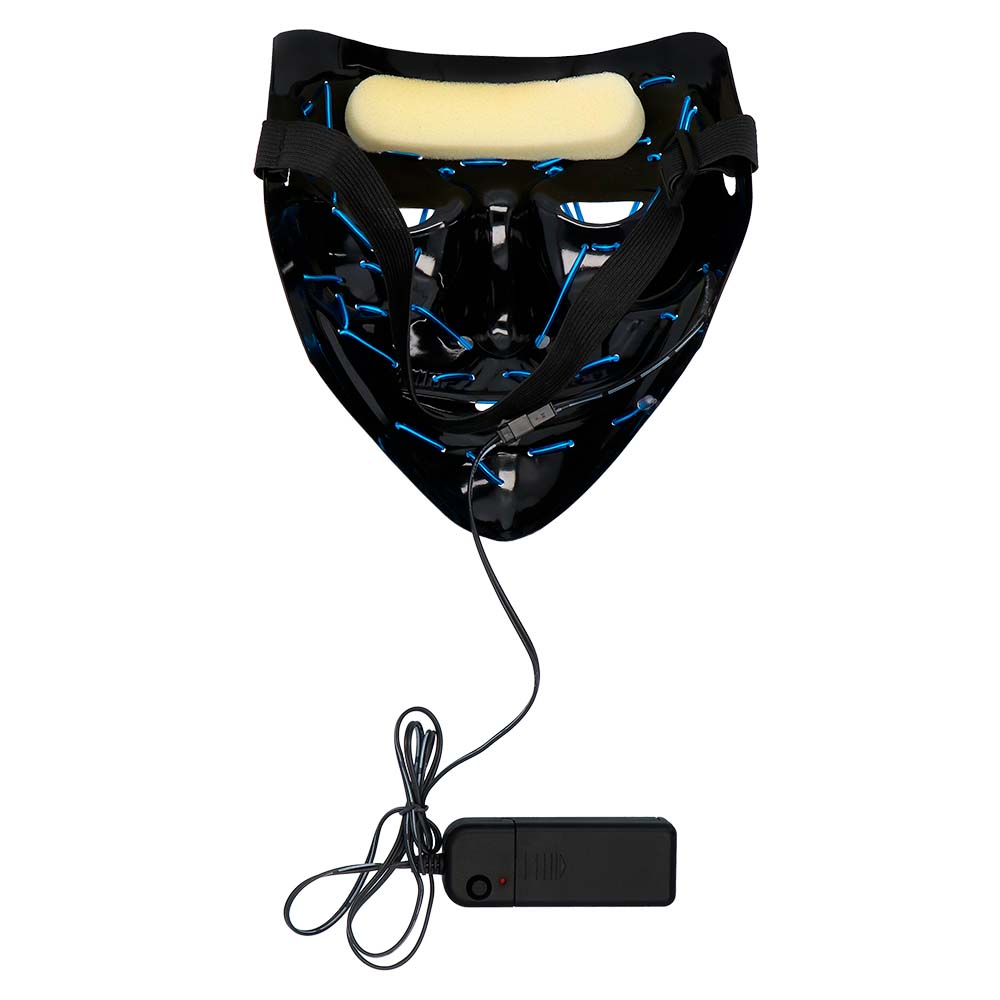 LED masker Killer smile blauw