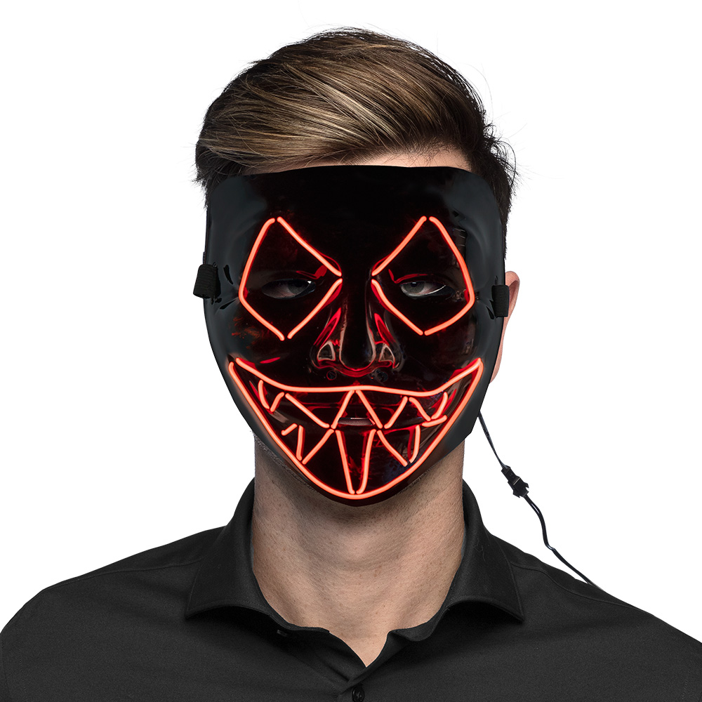 LED masker Killer smile rood