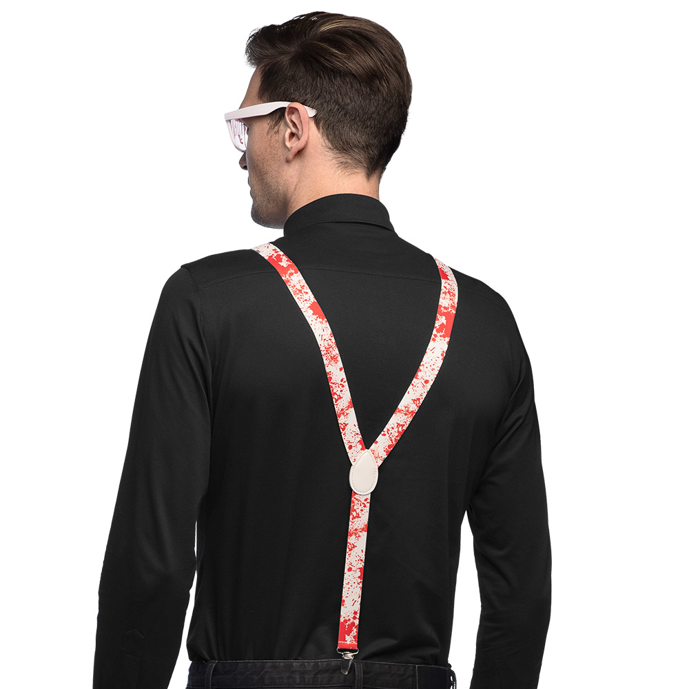 Set Bloody (partybril, vlinderstrik en bretels)