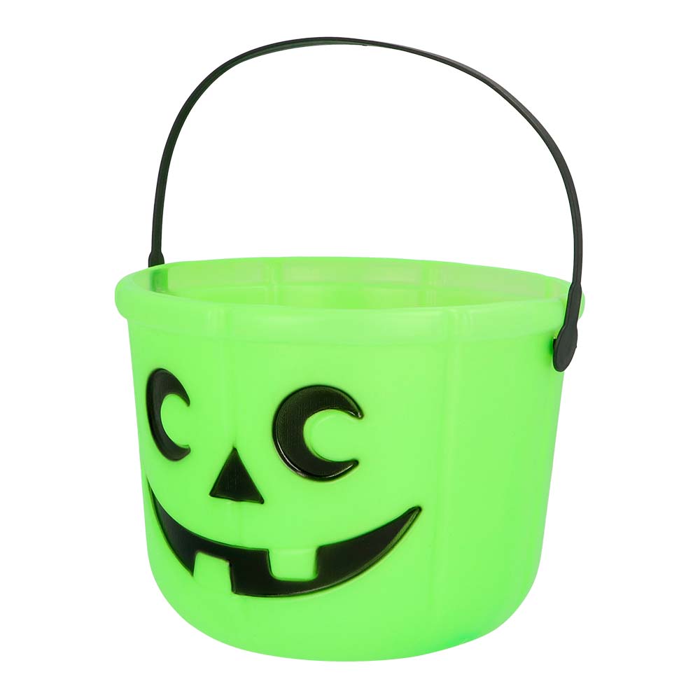 Pompoen emmer neon 4 kleuren ass. (14 x 18 cm)