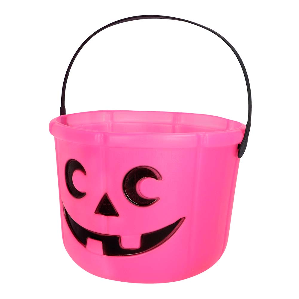 Pompoen emmer neon 4 kleuren ass. (14 x 18 cm)