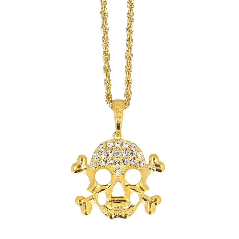 Ketting Schedel goud