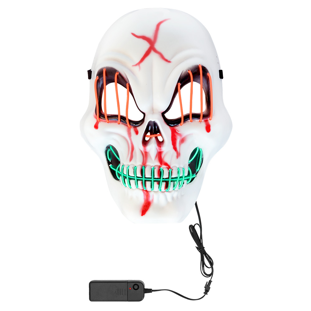 LED masker Halloween 5 ass.