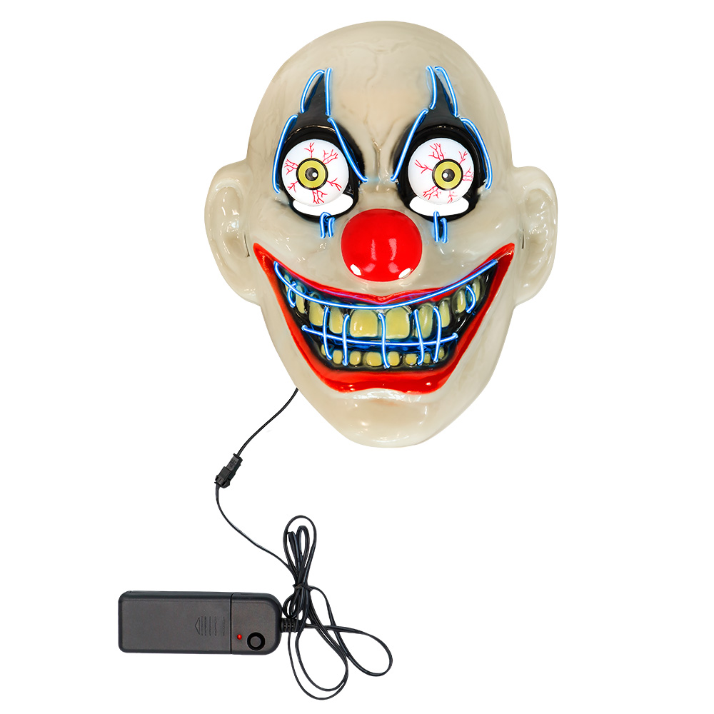 LED masker Halloween 5 ass.