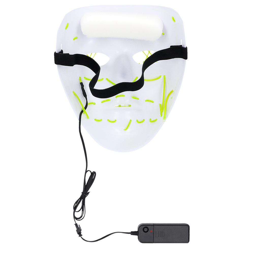 LED masker Halloween 5 ass.
