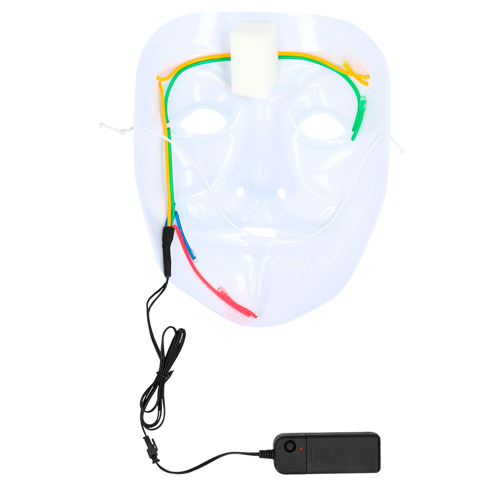 LED masker Halloween 5 ass.